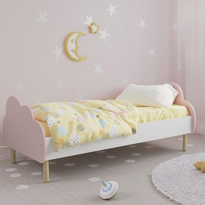 Детская кровать (Облачко) цвет розовый (ножки деревянные) MD- 1222 1222 фото