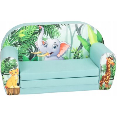 Мягкий детский раскладной диван (принт Elephant) 9 мес- 4 года 43636543 фото