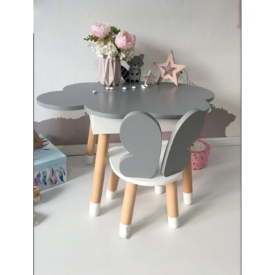Дитячий стіл Хмара з пеналом та стілець Метелик 10941 фото