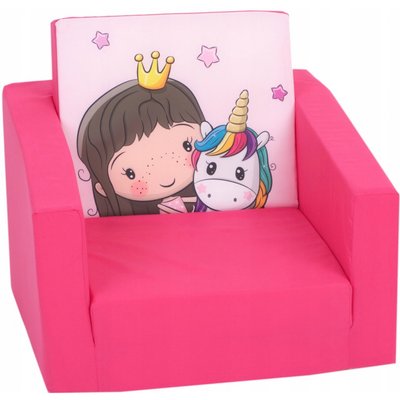 Дитяче м'яке крісло (принт Unicorn) 1-5 років 221329 фото
