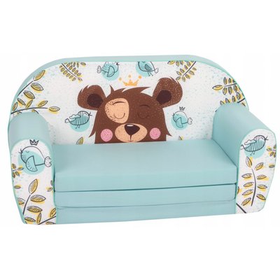 Мягкий детский диван раскладной (принт Мишка) 9 мес-4 года 436365 фото